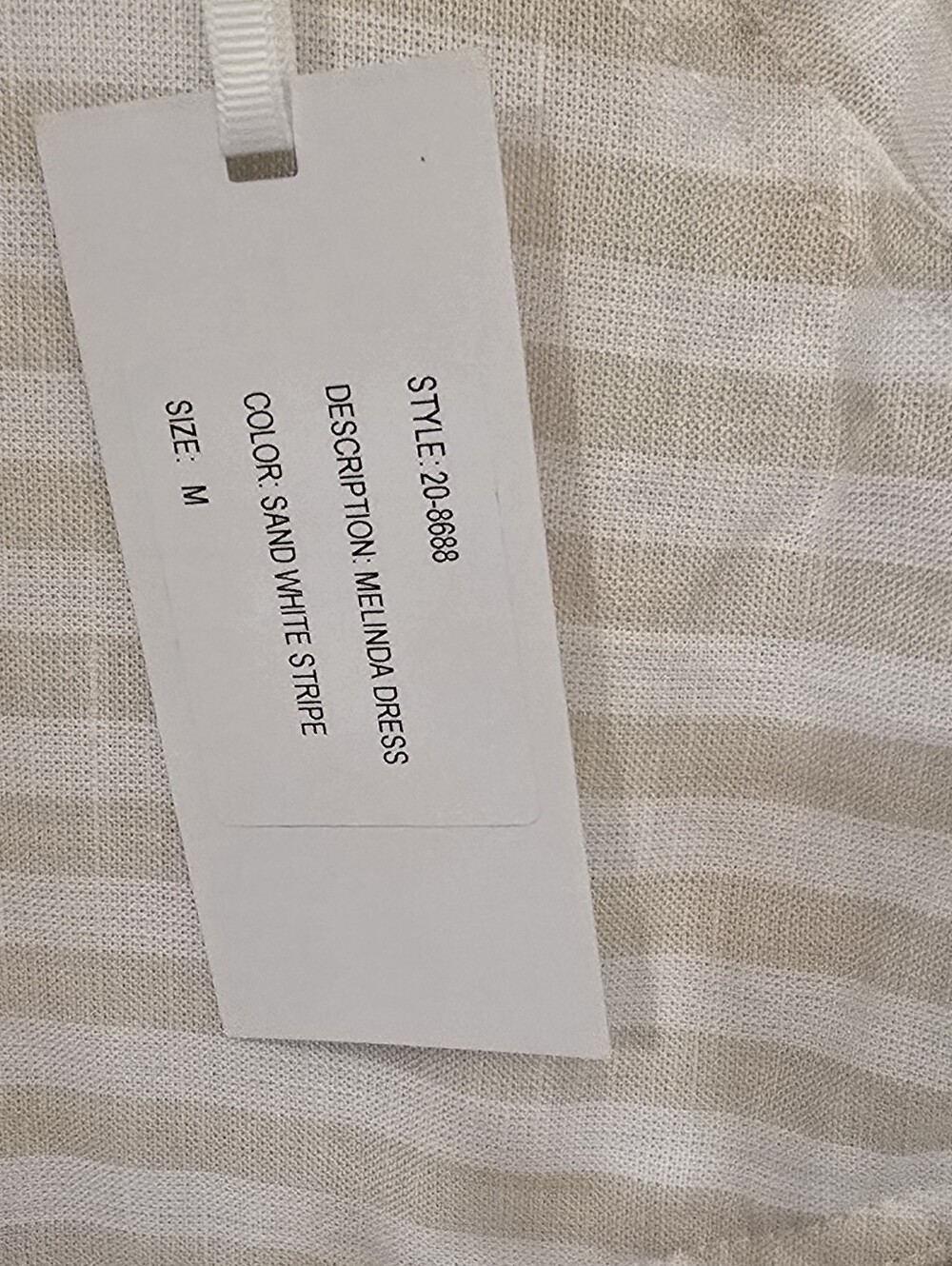 NWT Ronny Kobo Linen Blend Striped Drop Waist Dress - STUNNING! Msrp $168 - Picture 7 of 10